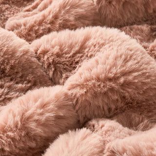 Fuskpäls ränder – gammalt rosa, 