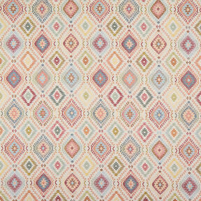 Dekorationstyg Jacquard Indisk matta – ljusbeige, 