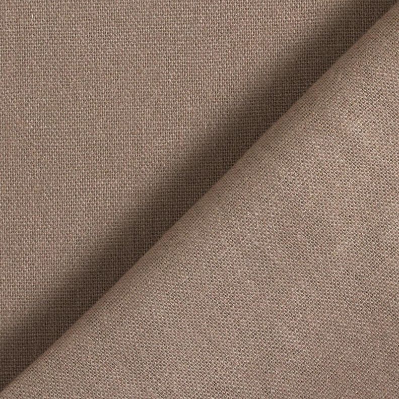 Rent linne tungt Enfärgat – mörk gråbrun,  image number 3