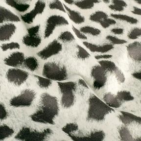 snöleopard i stretchvelour – elfenbensvit/svart, 