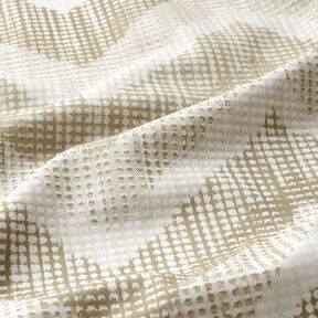 Dekorationstyg Halvpanama chevron – natur/dyn, 