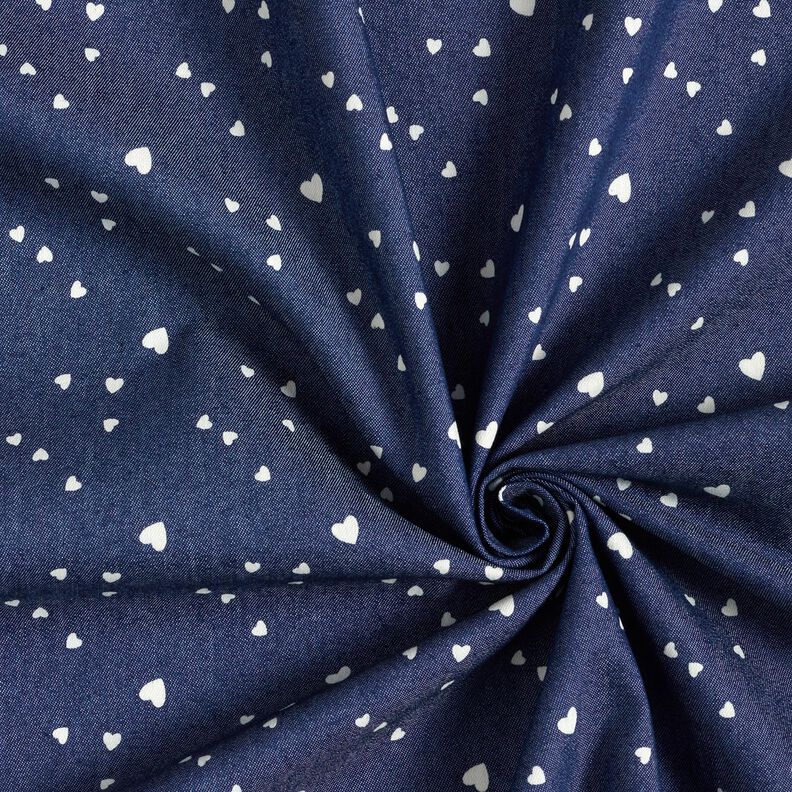 Chambray Små hjärtan – marinblått/yllevit,  image number 3