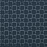 Fodertyg Jacquard retromönster – marinblått,  thumbnail number 1