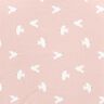 Bomullsjersey Stora fåglar – rose/vit,  thumbnail number 1