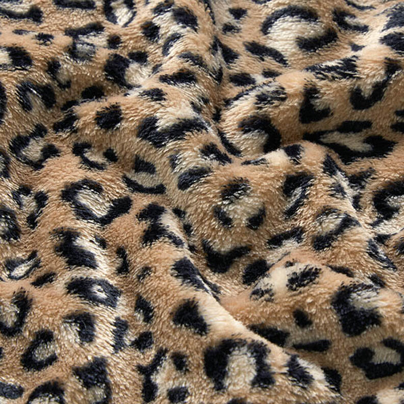 Mysfleece leopardmönster – mellanbrunt,  image number 2