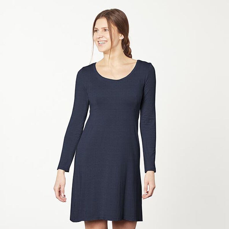 GOTS Bomullsjersey | Tula – marinblått,  image number 5