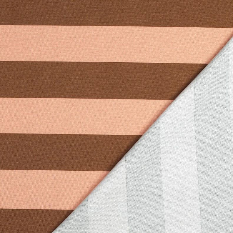 Dekorationstyg Canvas glada ränder – lax/brun,  image number 4