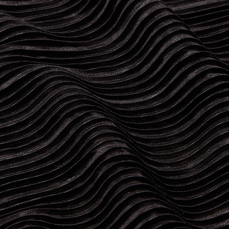 Plisserad jersey – svart,  image number 2
