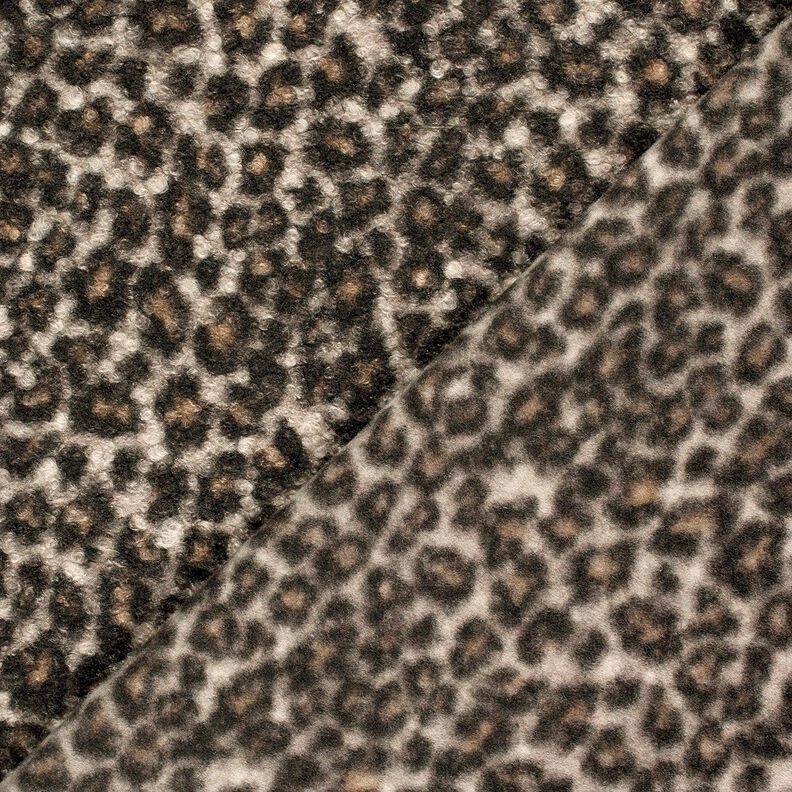 stickad bouclé leo – svart/rådjursbrun, image number 4
