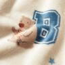 Mysfleece Collagejacka-stil – ljusbeige/blå,  thumbnail number 5
