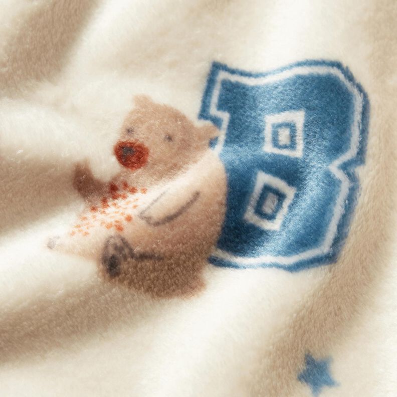 Mysfleece Collagejacka-stil – ljusbeige/blå, image number 5