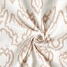 Bomullstyg serpentinlinjer – beige/mörkbeige,  thumbnail number 4