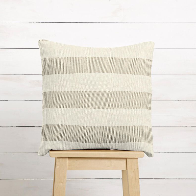 Dekorationstyg Panama breda r&auml;nder &ndash; mullvad/ljusbeige,  image number 6