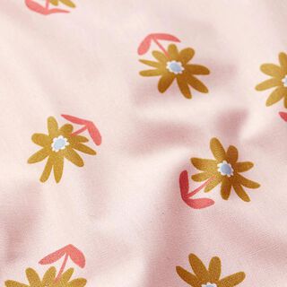 Behandlad bomull Småblommor – lax, 