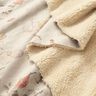 Stretchvelour med sherpabaksida, fina blommor | Katia Fabrics – natur,  thumbnail number 2