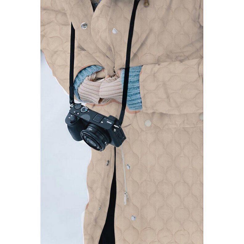 Quiltat tyg cirkelm&ouml;nster | Poppy Fabrics &ndash; jeansbl&aring;,  image number 5