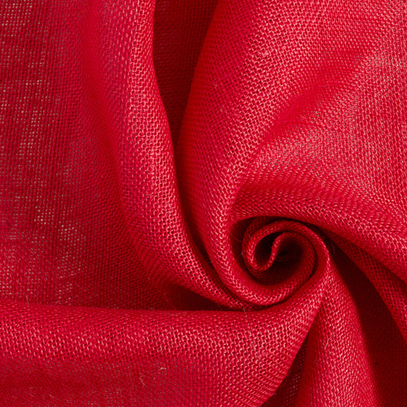 Dekorationstyg Jute Enfärgat 150 cm – rött,  image number 1