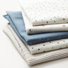 Bomullsjersey oregelbundna droppar – jeansblå,  thumbnail number 5