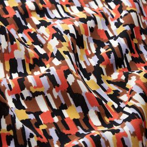 crêpetyg penseldrag – svart/terracotta, 