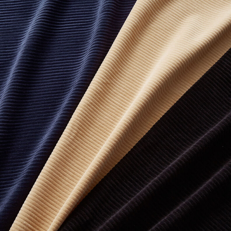 bred manchester Jersey Tvärgående räfflor – marinblått,  image number 4