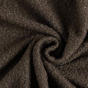 Walkad stickad bouclé – brun, 