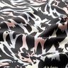 Crepesatin abstrakta kronblad – svart/silver,  thumbnail number 2