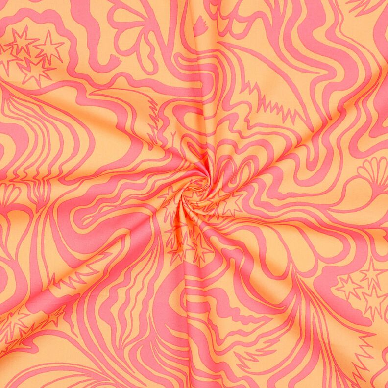 Bomullspoplin The Wanderer | Nerida Hansen – apricot/pink,  image number 3
