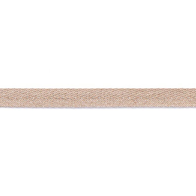 Vävt band Metallisk [9 mm] – anemon/silvermetallic,  image number 2