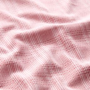 Manchestertyg oregelbundna rutor – rosa, 