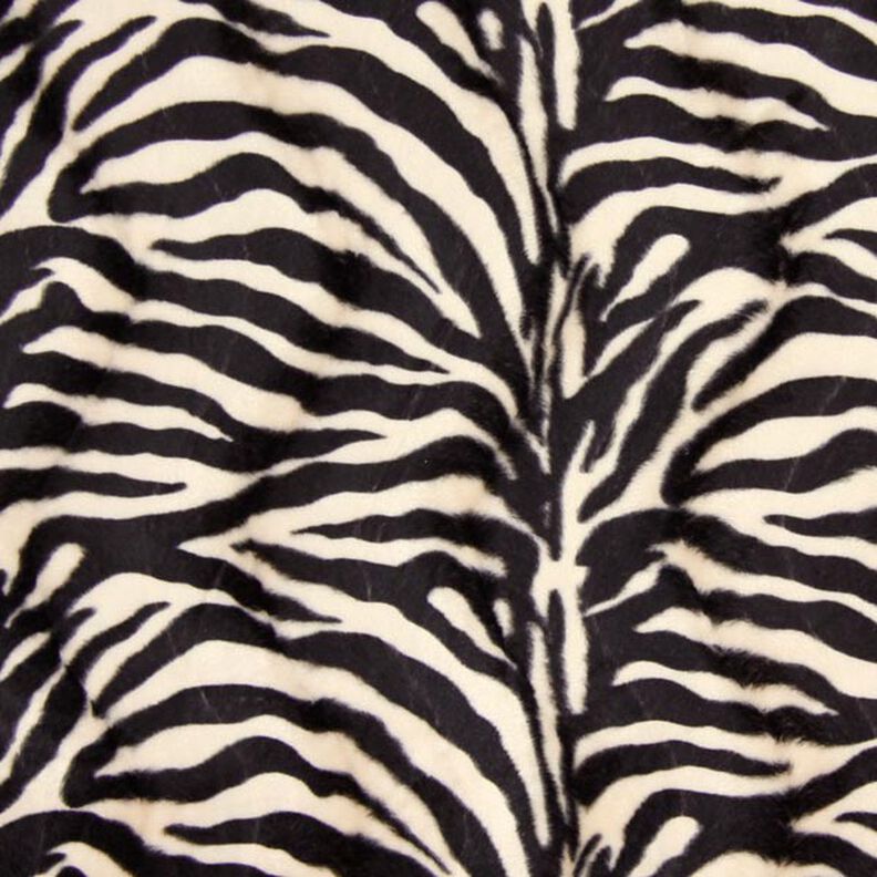 Djurfällsimitat zebra – kräm/svart,  image number 1
