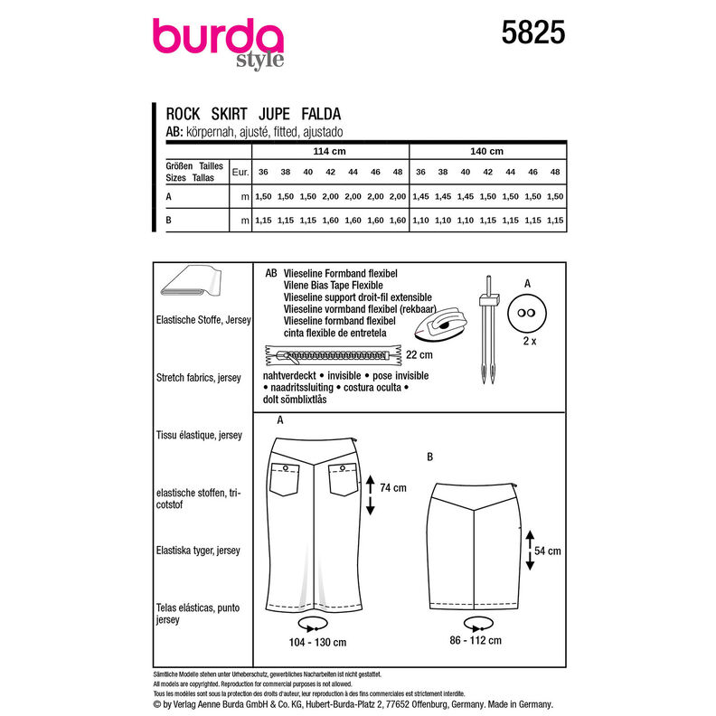 Kjol | Burda 5825 | 36-48,  image number 9