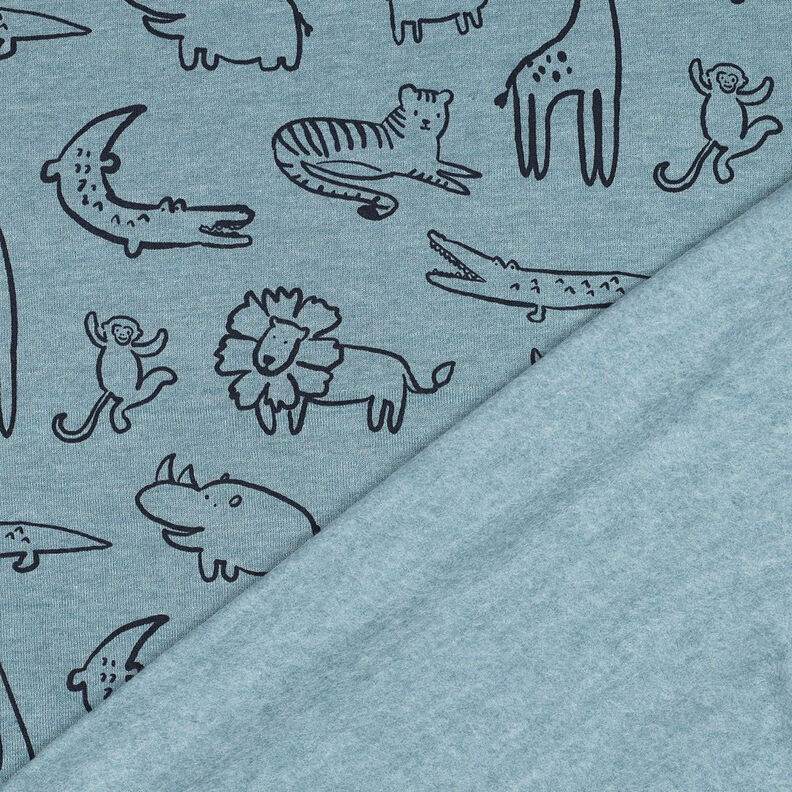 Sweatshirt Safaridjur | by Poppy – duvblå/antracit,  image number 4
