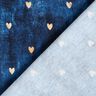Bomullsjersey Gyllene hjärtan | Glitzerpüppi – indigo,  thumbnail number 4