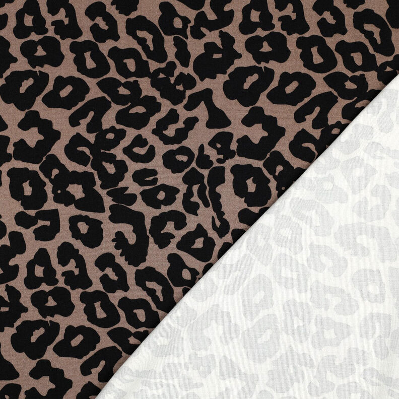 Viskos Stretch Leopardmönster | Poppy Fabrics – brun,  image number 4