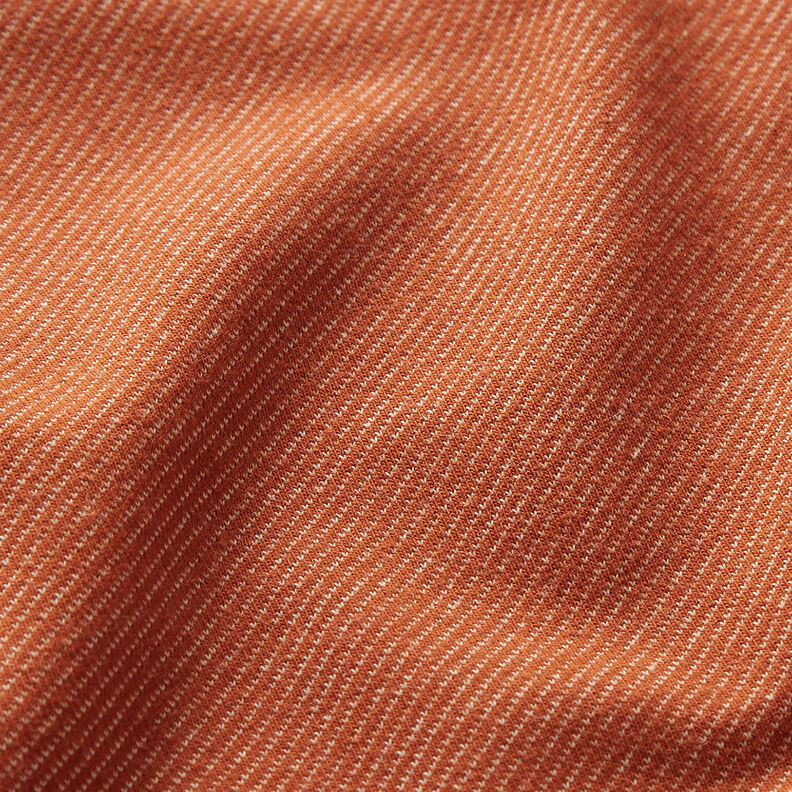 Bomullsjersey Jeans-optik – terracotta, image number 2