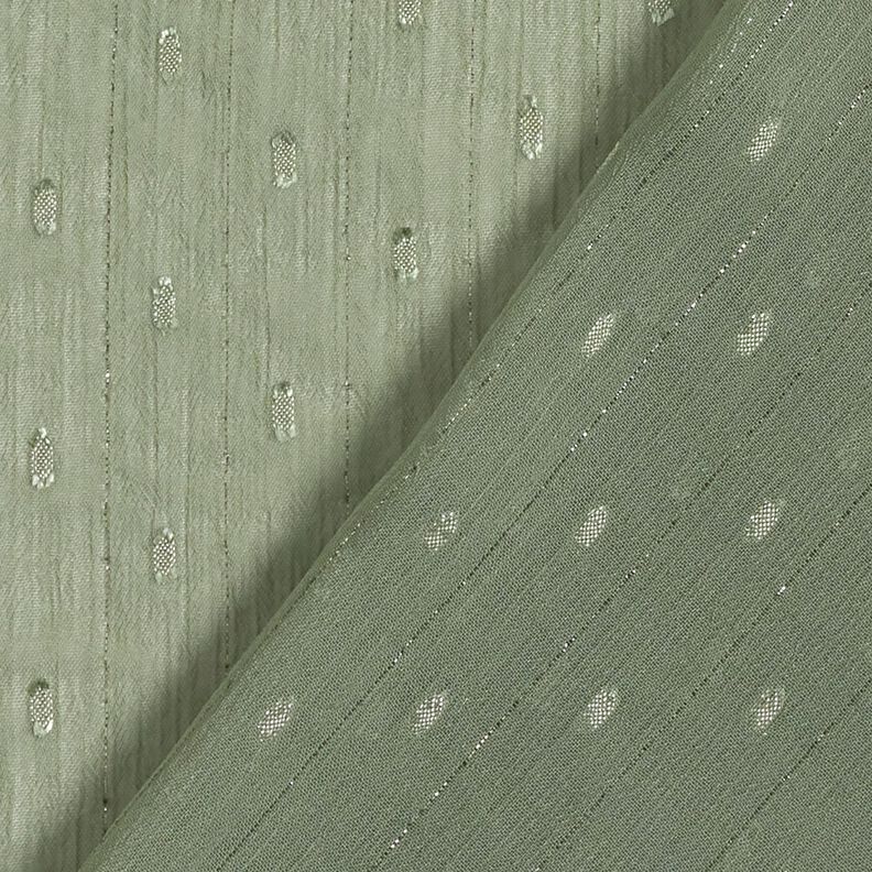chiffong dobby metallic kritstrecksränder – vass/silvermetallic,  image number 4