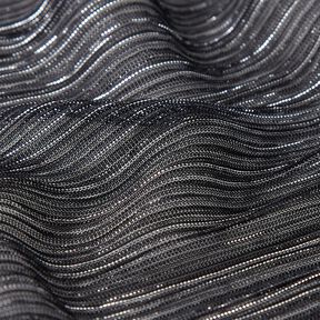 genomskinliga plissé-glitterränder – svart, 