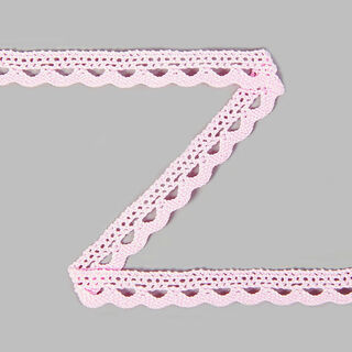 Knypplad spets (10 mm) 8 – rosa, 