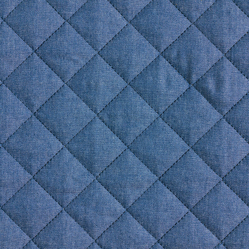 Jeansteddy quiltat tyg – stålblått,  image number 1