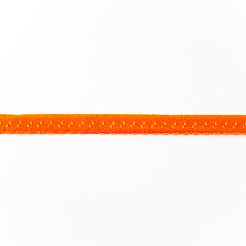 Elastistiskt infattningsband Spets [12 mm] – brandgul,  image number 1