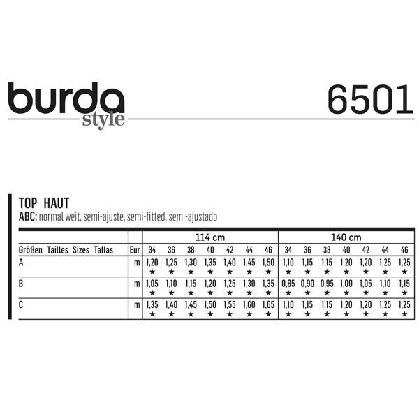 Top, Burda 6501,  image number 5