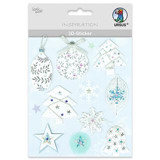 3D-klistermärke Elegant jul  – färgmix, 
