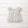 Muslin/Dubbel-krinkelväv Broderade körsbär | Poppy Fabrics – vit/eldröd,  thumbnail number 6