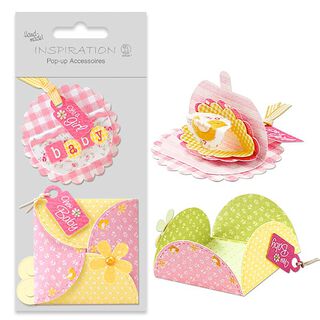Pop-up-pysselset Baby Girl  – rosa, 