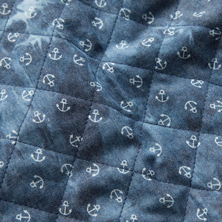 quiltat tyg chambray ankare batik – jeansblå, 