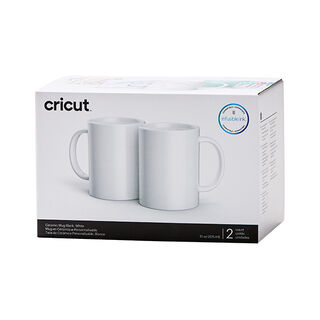 Cricut sublimeringsmuggar [ 350 ml ] [ 2styck ] – vit, 