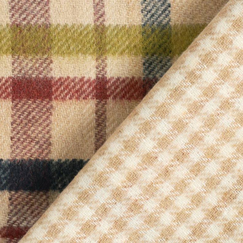 Kapptyg dubbelsidiga rutor – beige/brun, image number 5