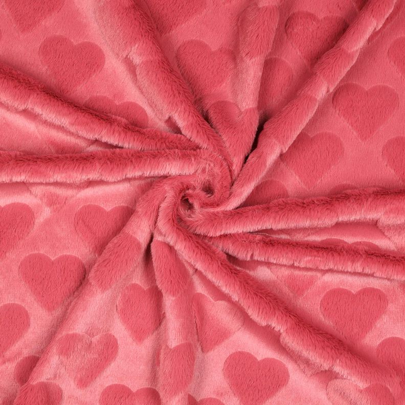 Fuskpäls hjärtan | Poppy Fabrics – bleklila, image number 3