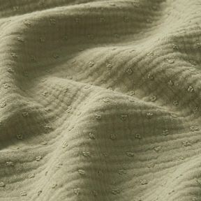 Muslin/Dubbel-krinkelväv dobby – vass, 