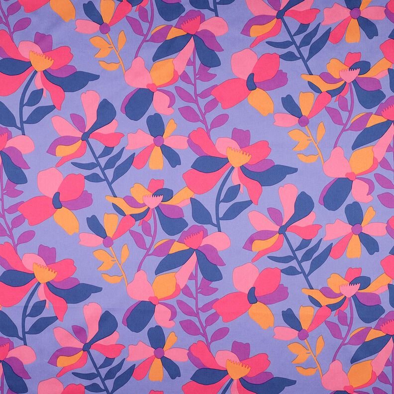 Bomullssatin Cloverdale | Nerida Hansen – blålila/rödlila,  image number 1
